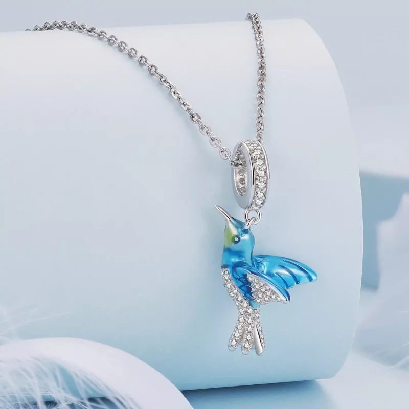 (afbeelding voor) Pandora Stijl Delicate IJsvogel Hanger Bedel - BSC858 - Bekijken 2