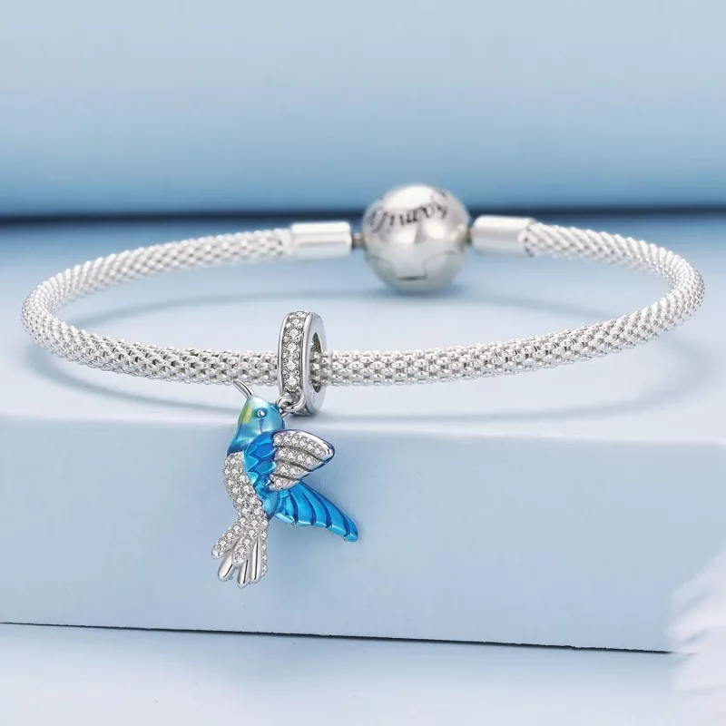(afbeelding voor) Pandora Stijl Delicate IJsvogel Hanger Bedel - BSC858 - Bekijken 3