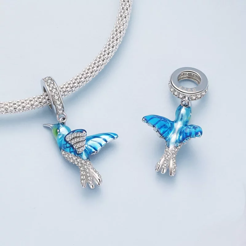 (afbeelding voor) Pandora Stijl Delicate IJsvogel Hanger Bedel - BSC858 - Bekijken 4