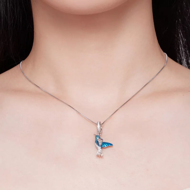 (afbeelding voor) Pandora Stijl Delicate IJsvogel Hanger Bedel - BSC858 - Bekijken 6