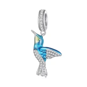 Pandora Stijl Delicate IJsvogel Hanger Bedel - BSC858 (afbeelding voor) Pandora Stijl Delicate IJsvogel Hanger Bedel - BSC858