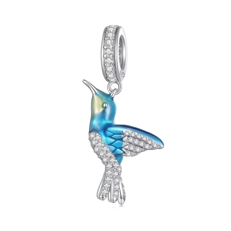 (afbeelding voor) Pandora Stijl Delicate IJsvogel Hanger Bedel - BSC858