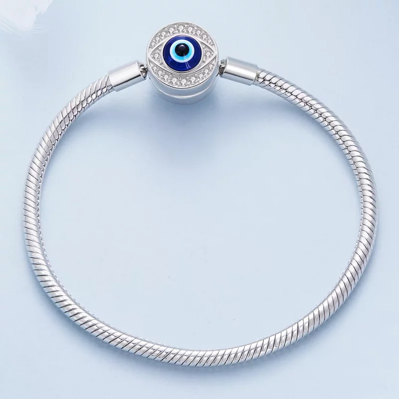(afbeelding voor) Pandora-stijl Duivelsoog Basisketting Armband - BSB122 - Bekijken 3