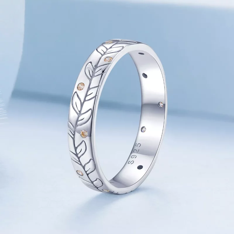 (afbeelding voor) Pandora Stijl Eenvoudige Zoete Herfstbladeren Ring - BSR444 - Bekijken 2