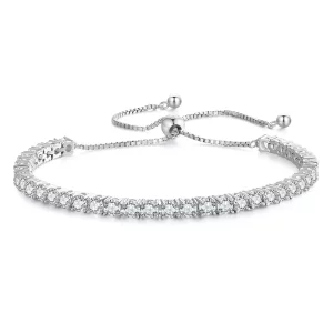Pandora Stijl Fijne Moissanite Armband - MSB005 (afbeelding voor) Pandora Stijl Fijne Moissanite Armband - MSB005