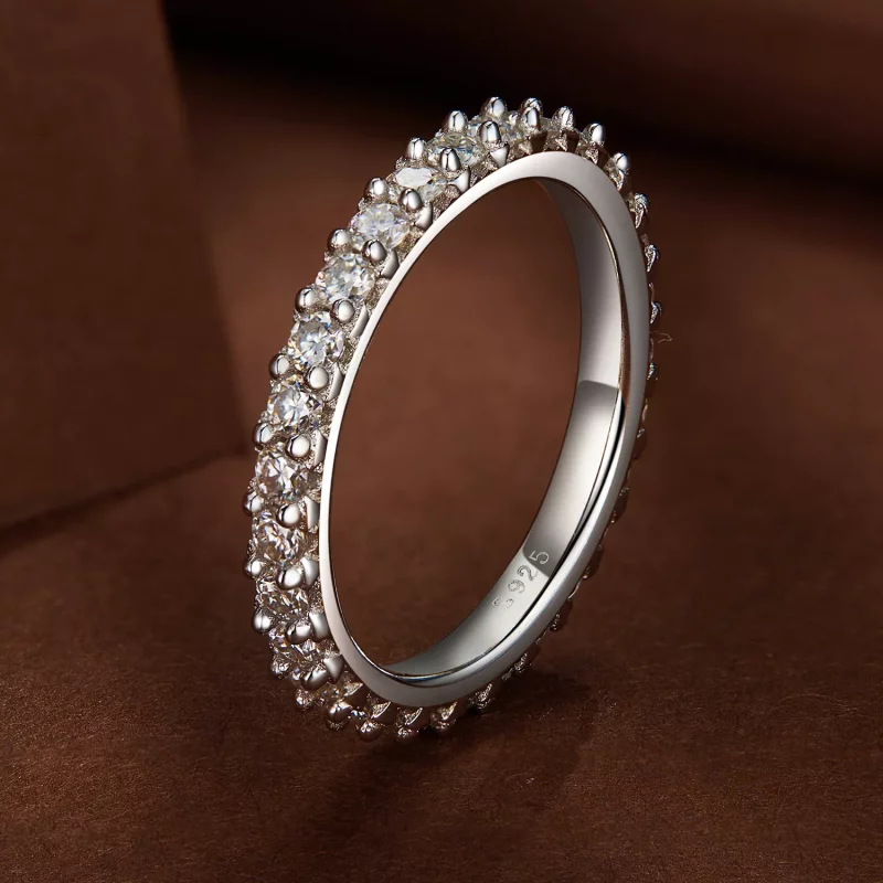 (afbeelding voor) Pandora Stijl Fijne Moissanite Diamanten Ring - MSR028 - Bekijken 2