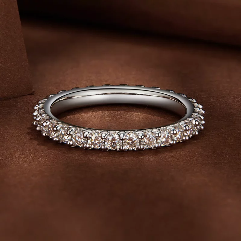 (afbeelding voor) Pandora Stijl Fijne Moissanite Diamanten Ring - MSR028 - Bekijken 3