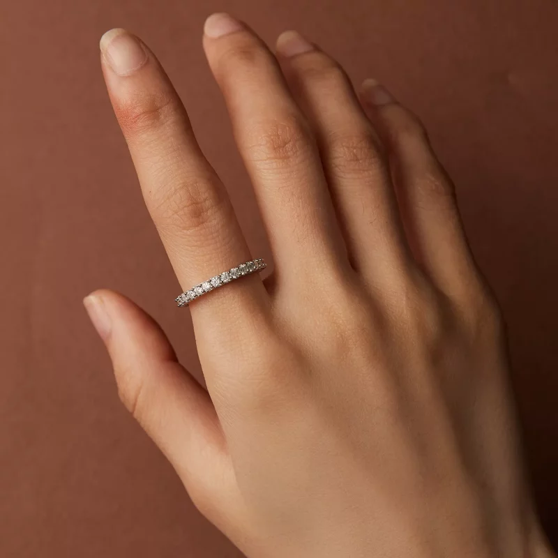 (afbeelding voor) Pandora Stijl Fijne Moissanite Diamanten Ring - MSR028 - Bekijken 6