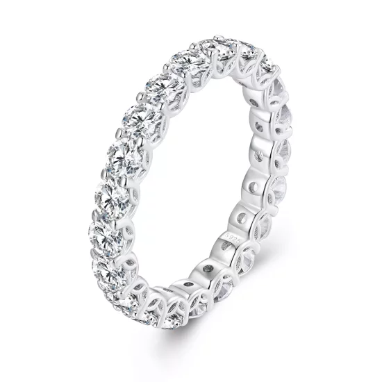(afbeelding voor) Pandora-stijl Fijne Moissanite Ring - MSR029