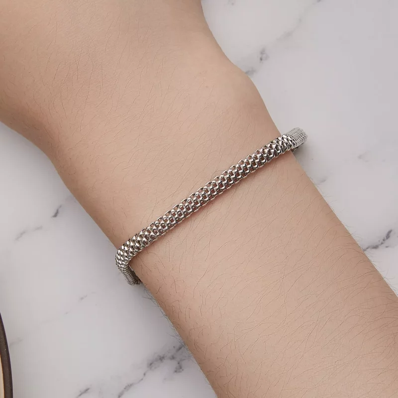 (afbeelding voor) Pandora Stijl Geweven Ketting Armband - BSB124 - Bekijken 5
