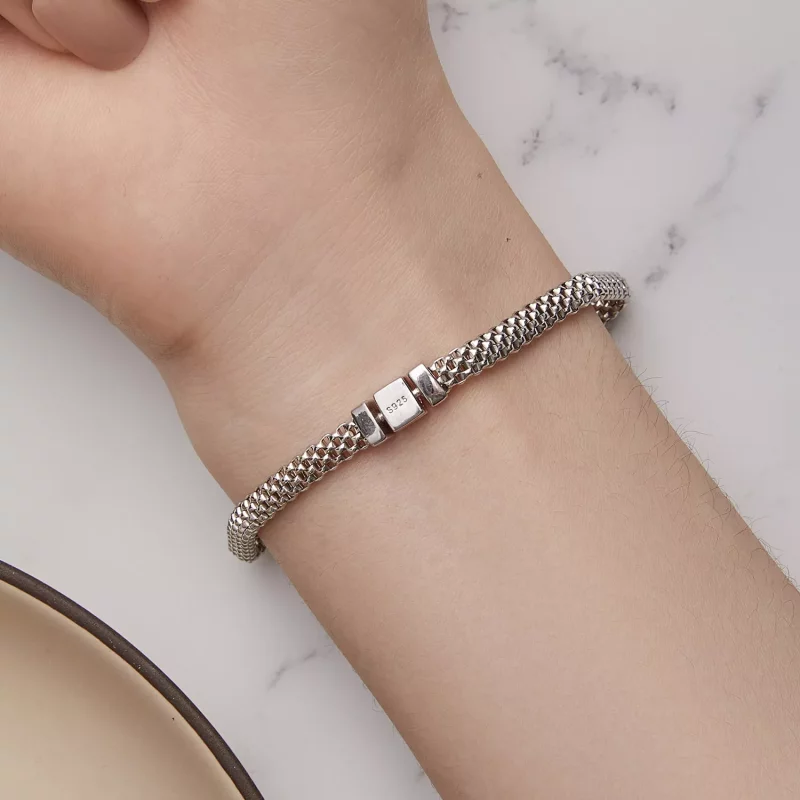 (afbeelding voor) Pandora Stijl Geweven Ketting Armband - BSB124 - Bekijken 6