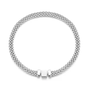 Pandora Stijl Geweven Ketting Armband - BSB124 (afbeelding voor) Pandora Stijl Geweven Ketting Armband - BSB124