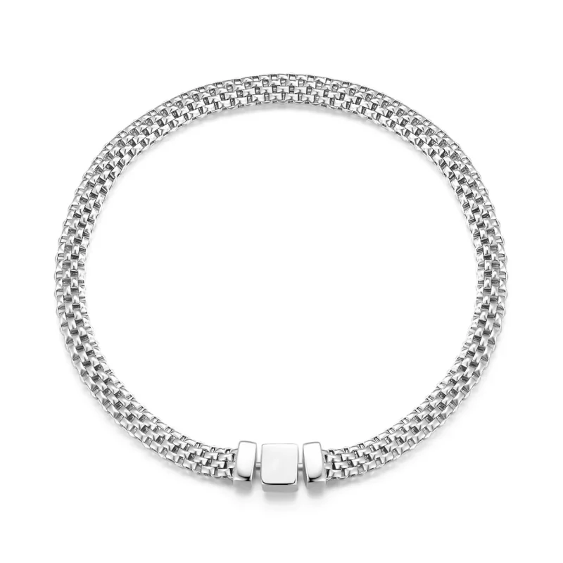 (afbeelding voor) Pandora Stijl Geweven Ketting Armband - BSB124