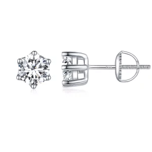 Pandora Stijl Glanzende Zirkonia Stud Oorbellen - BSE615-5L (afbeelding voor) Pandora Stijl Glanzende Zirkonia Stud Oorbellen - BSE615-5L