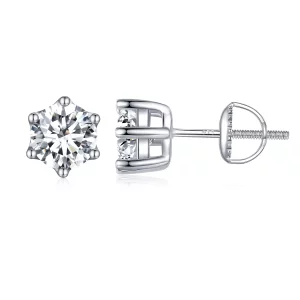 Pandora Stijl Glanzende Zirkonia Stud Oorbellen - BSE615-6L (afbeelding voor) Pandora Stijl Glanzende Zirkonia Stud Oorbellen - BSE615-6L