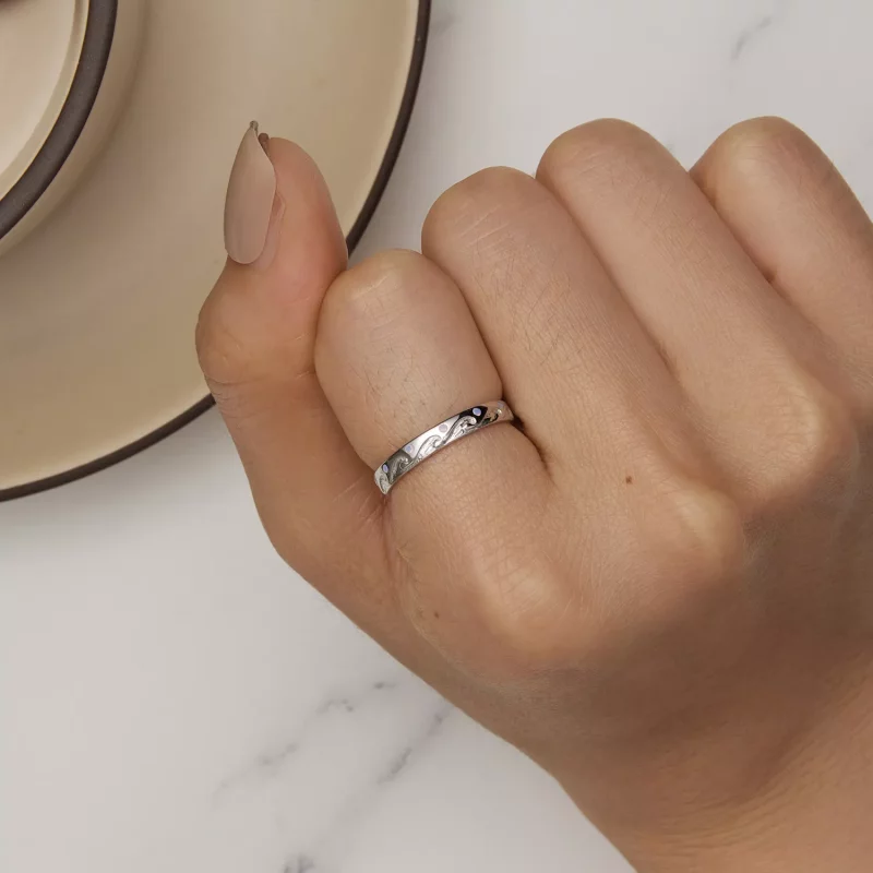 (afbeelding voor) Pandora Stijl Golven Ring - BSR443 - Bekijken 6