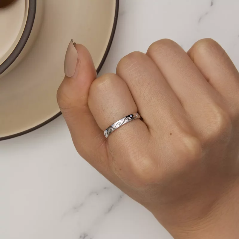 (afbeelding voor) Pandora Stijl Golven Ring - BSR443 - Bekijken 8