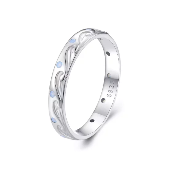 (afbeelding voor) Pandora Stijl Golven Ring - BSR443