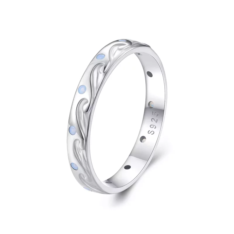 (afbeelding voor) Pandora Stijl Golven Ring - BSR443