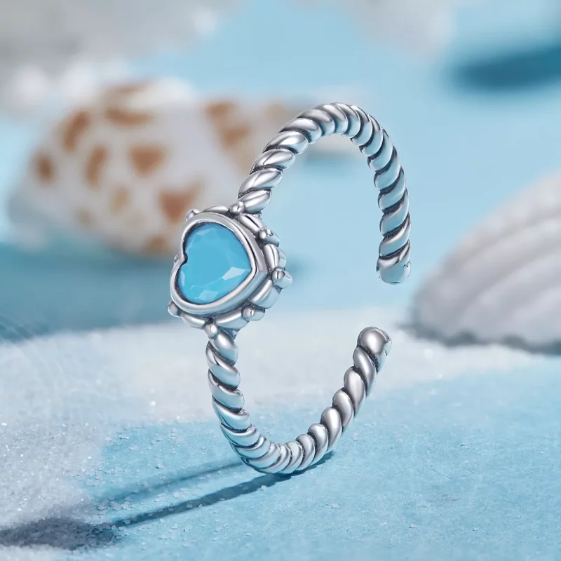 (afbeelding voor) Pandora Stijl Hartvormige Open Ring - SCR927 - Bekijken 2