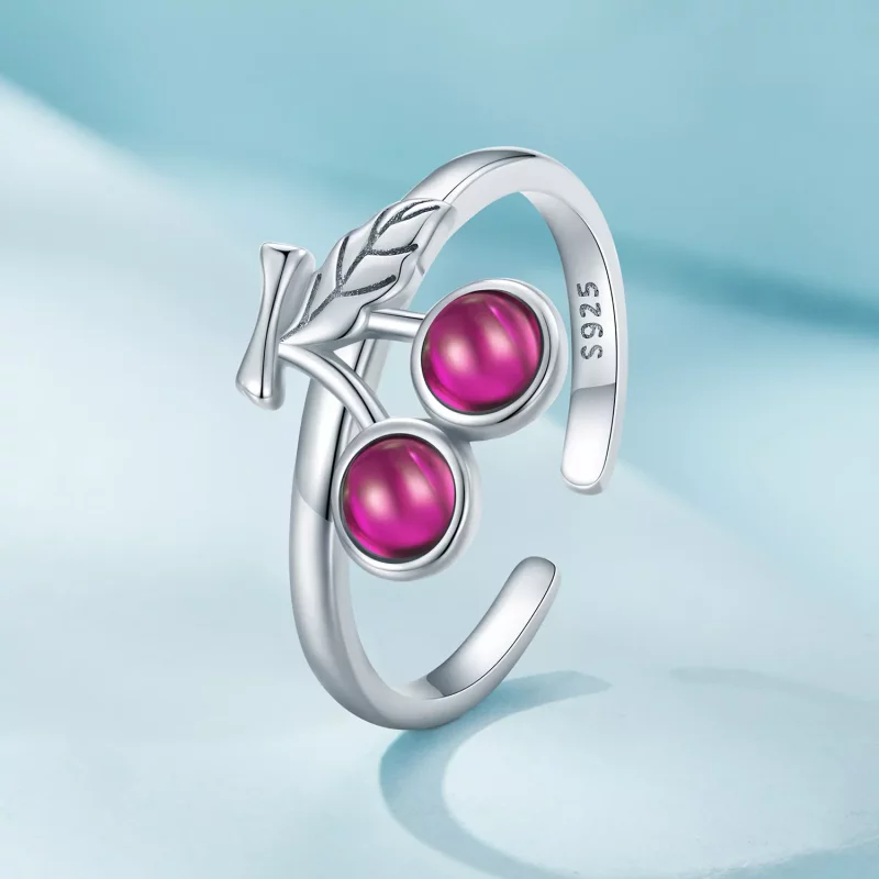 (afbeelding voor) Pandora Stijl Kersen Open Ring - SCR936 - Bekijken 2