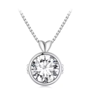 Pandora-stijl ketting met 1 karaat Moissanite - MSN013 (afbeelding voor) Pandora-stijl ketting met 1 karaat Moissanite - MSN013