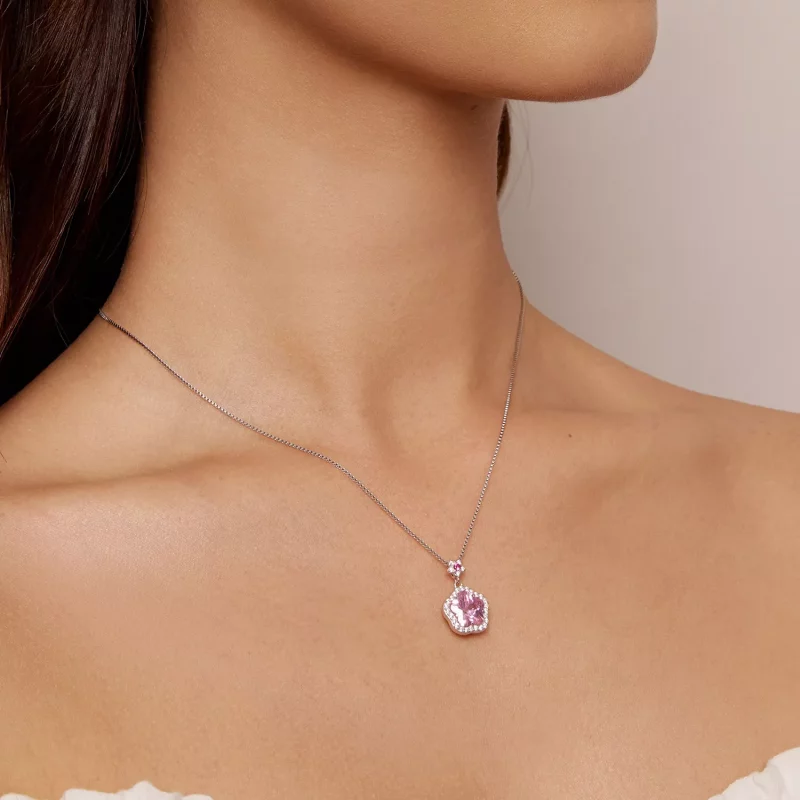 (afbeelding voor) Pandora-stijl ketting met klein bloemetje - BSN329 - Bekijken 5