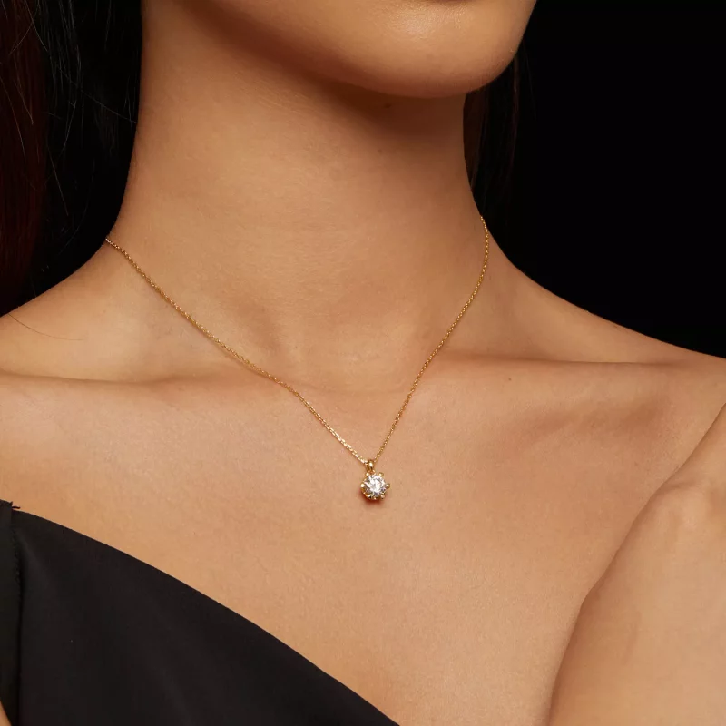 (afbeelding voor) Pandora Stijl Ketting met Luxe Moissanite - MSN006-B - Bekijken 6