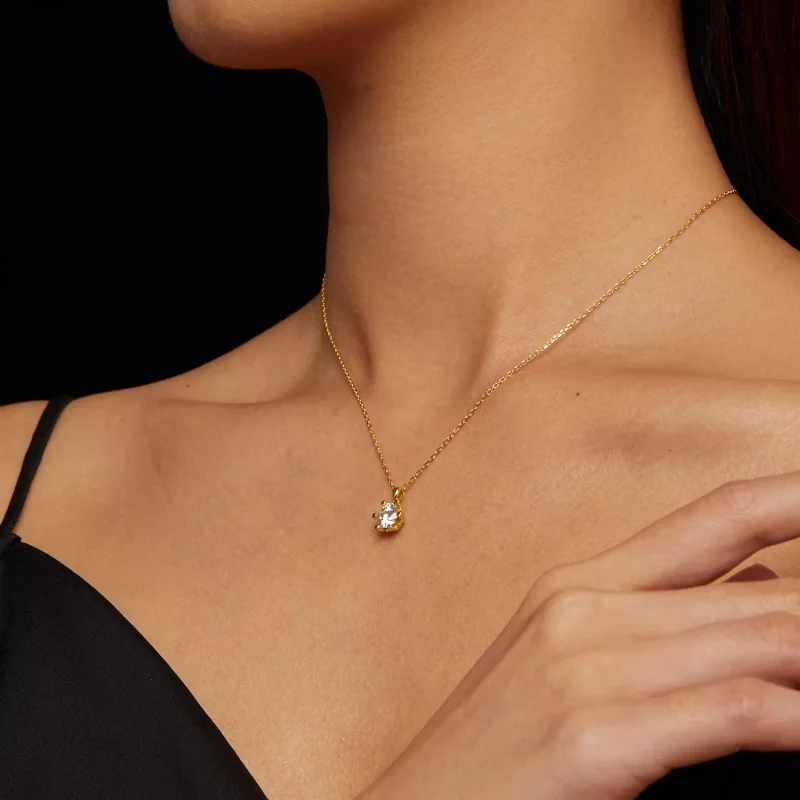 (afbeelding voor) Pandora Stijl Ketting met Luxe Moissanite - MSN006-B - Bekijken 8