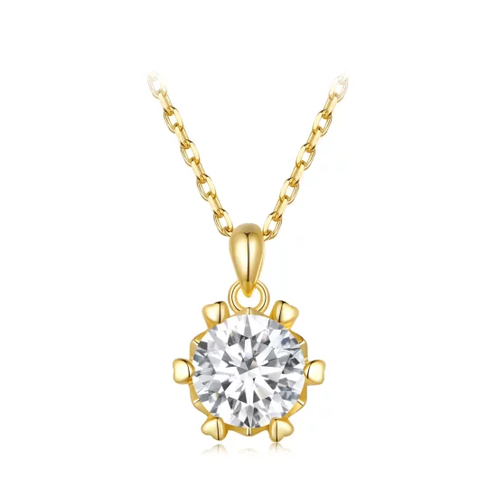 (afbeelding voor) Pandora Stijl Ketting met Luxe Moissanite - MSN006-B