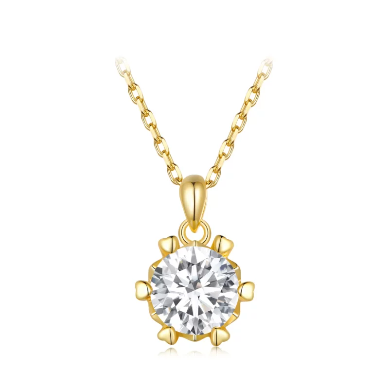 (afbeelding voor) Pandora Stijl Ketting met Luxe Moissanite - MSN006-B