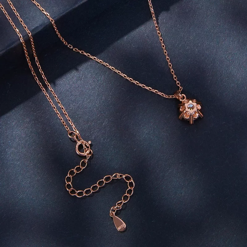 (afbeelding voor) Pandora Stijl Ketting met Luxe Moissanite - MSN006-C - Bekijken 4
