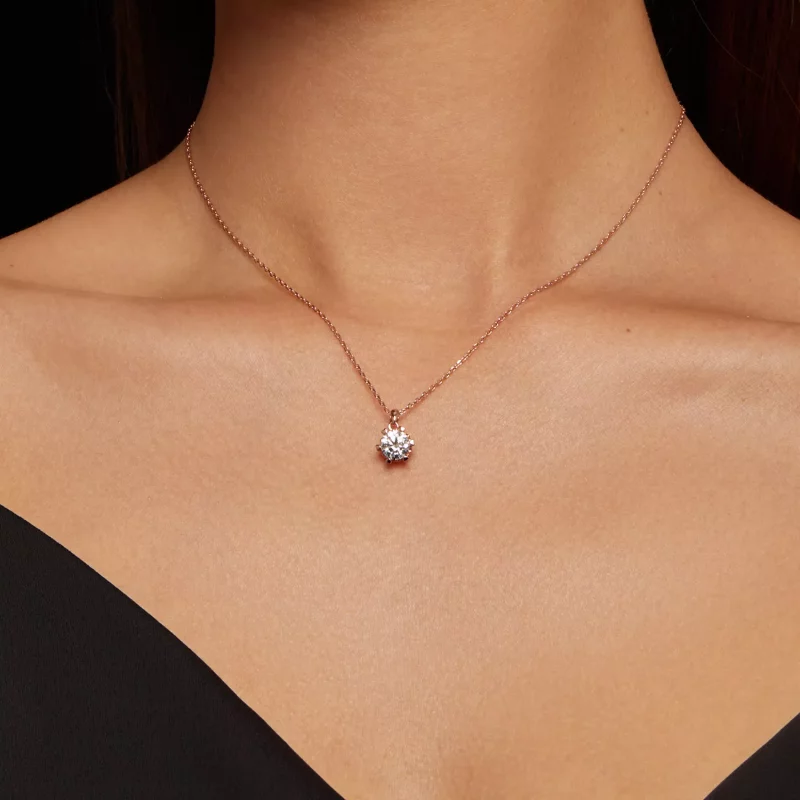 (afbeelding voor) Pandora Stijl Ketting met Luxe Moissanite - MSN006-C - Bekijken 7