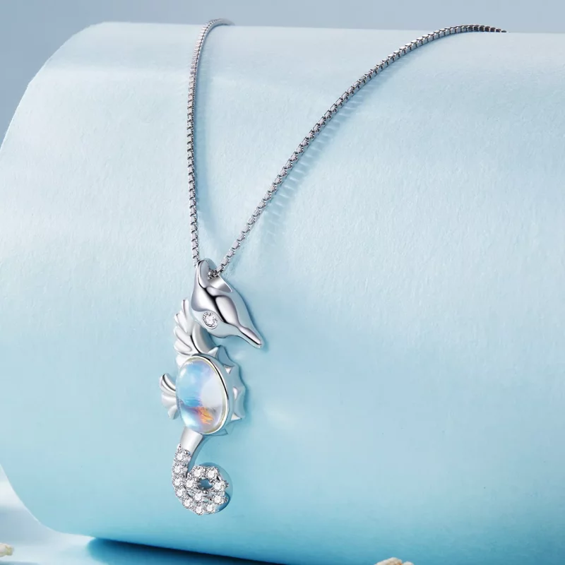 (afbeelding voor) Pandora-stijl ketting met zeepaardje - BSN332 - Bekijken 2