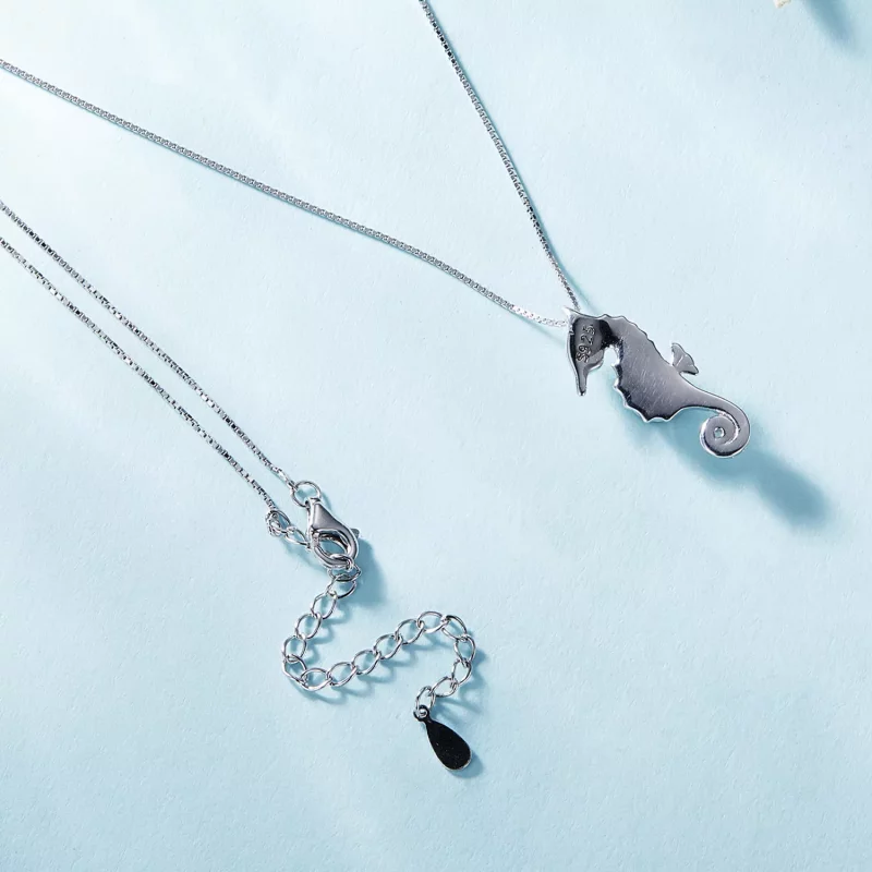 (afbeelding voor) Pandora-stijl ketting met zeepaardje - BSN332 - Bekijken 4