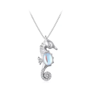 (afbeelding voor) Pandora-stijl ketting met zeepaardje - BSN332