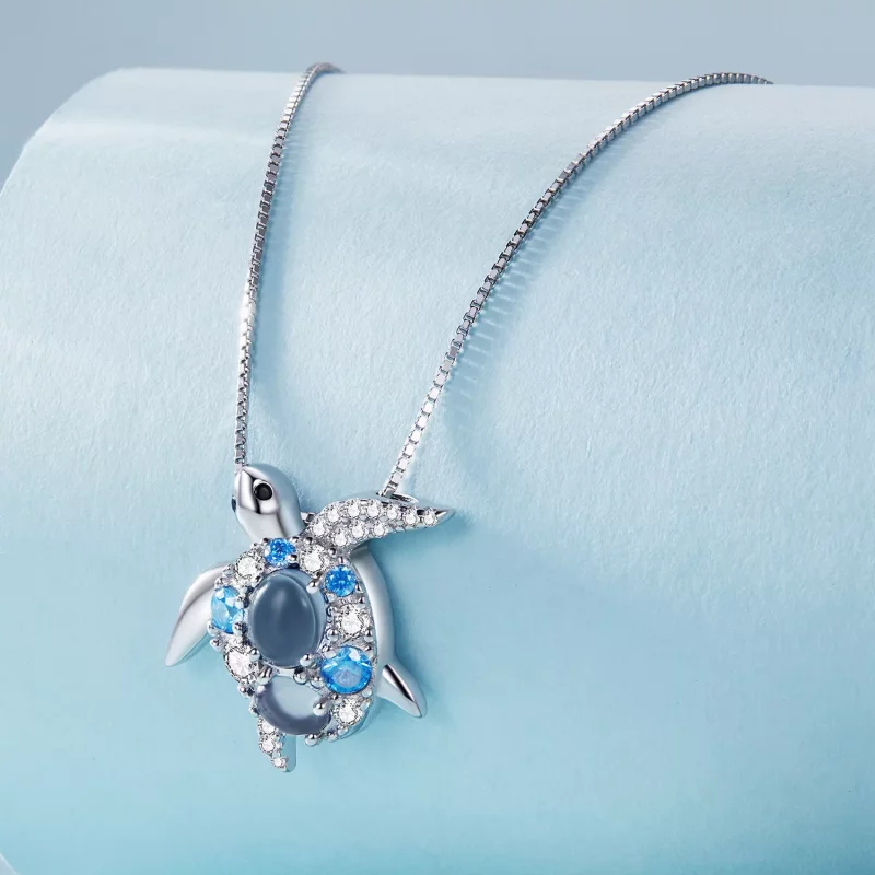 (afbeelding voor) Pandora-stijl ketting met zeeschildpad - BSN331 - Bekijken 2