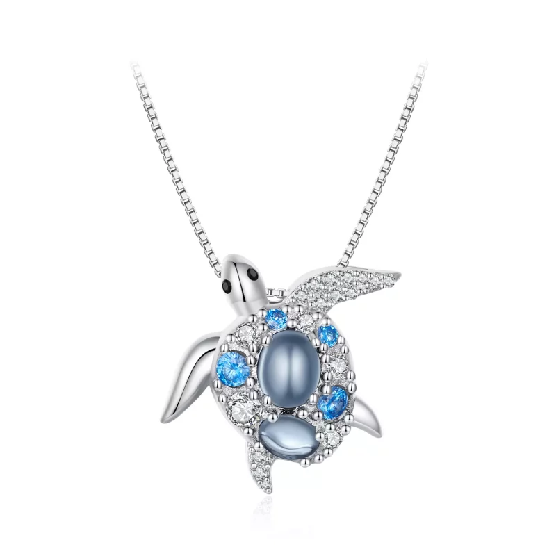 (afbeelding voor) Pandora-stijl ketting met zeeschildpad - BSN331