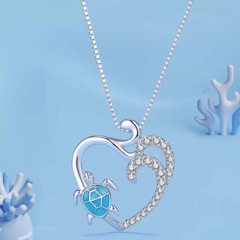 (afbeelding voor) Pandora Stijl Ketting met Zeeschildpad - SCN499 - Bekijken 2
