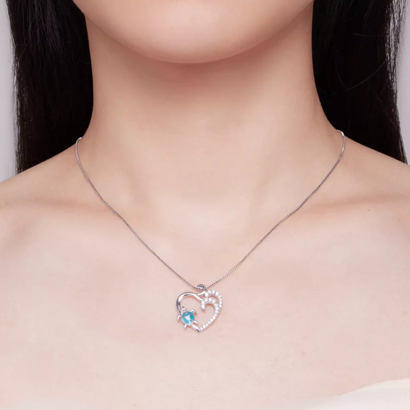 (afbeelding voor) Pandora Stijl Ketting met Zeeschildpad - SCN499 - Bekijken 7