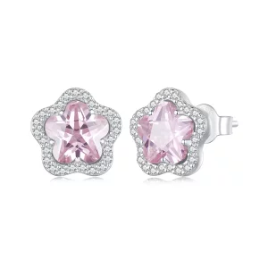 Pandora stijl Kleine Bloem Stud Oorbellen - BSE850 (afbeelding voor) Pandora stijl Kleine Bloem Stud Oorbellen - BSE850
