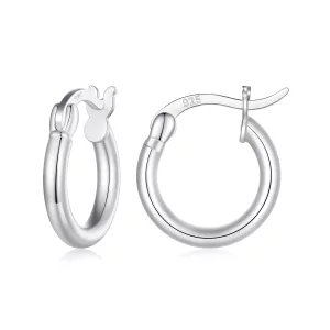 Pandora-stijl Kleine cirkel Hoops Oorbellen - SCE1608-S (afbeelding voor) Pandora-stijl Kleine cirkel Hoops Oorbellen - SCE1608-S