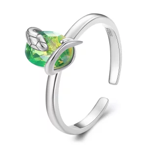 Pandora Stijl Kleine Slang Open Ring - BSR431 (afbeelding voor) Pandora Stijl Kleine Slang Open Ring - BSR431