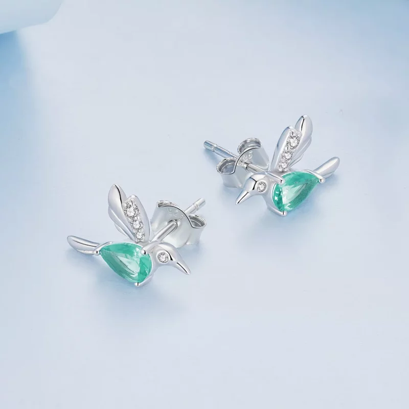 (afbeelding voor) Pandora-stijl Kolibrie Stud Oorbellen - BSE849 - Bekijken 4