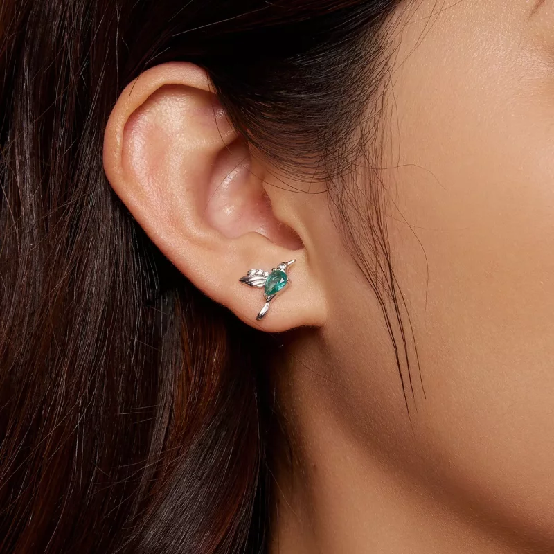 (afbeelding voor) Pandora-stijl Kolibrie Stud Oorbellen - BSE849 - Bekijken 5