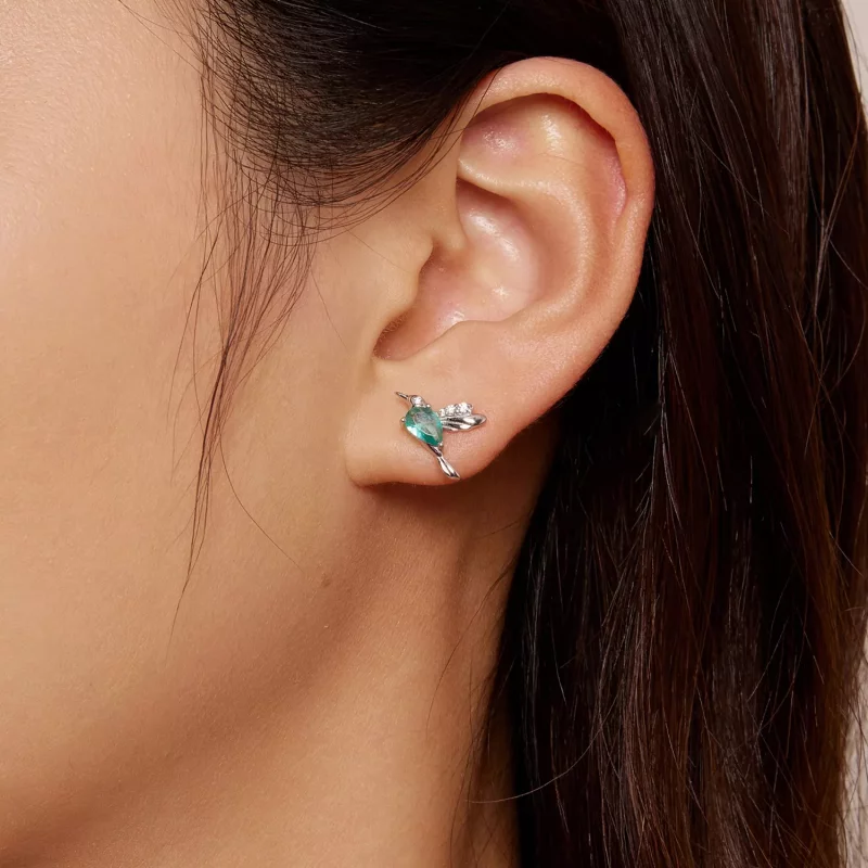 (afbeelding voor) Pandora-stijl Kolibrie Stud Oorbellen - BSE849 - Bekijken 8