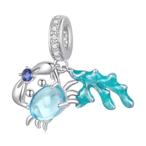 Pandora-stijl Kreeft Zeewier Hanger Bedel - SCC2505 (afbeelding voor) Pandora-stijl Kreeft Zeewier Hanger Bedel - SCC2505