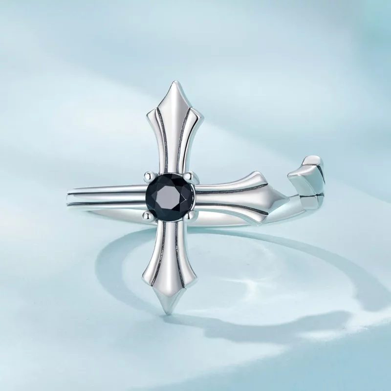 (afbeelding voor) Pandora Stijl Kruis Open Ring - SCR939 - Bekijken 3