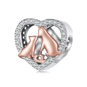 Pandora Stijl Kus De Kat Bedel - SCC2517 (afbeelding voor) Pandora Stijl Kus De Kat Bedel - SCC2517