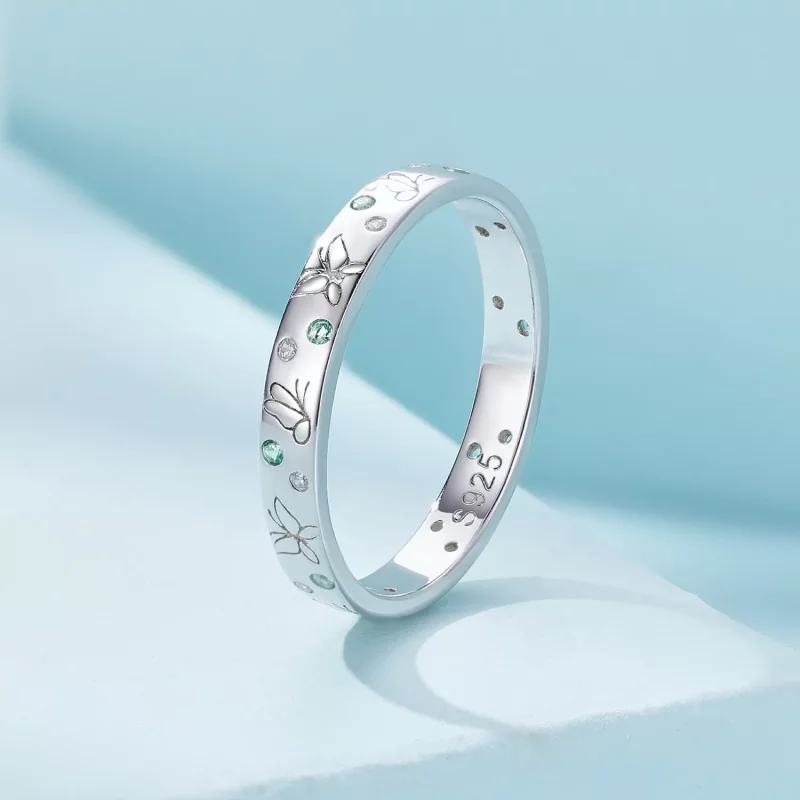(afbeelding voor) Pandora Stijl Lente Vlinder Ring - SCR932 - Bekijken 2